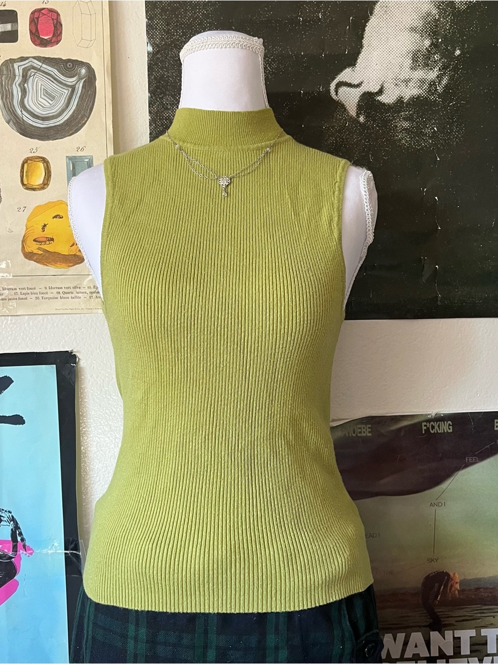 🍊 Y2K Sleeveless Turtleneck Tank 🍊